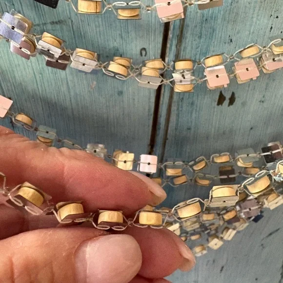 Multi-Layered Super Sparkly Sexy Silver Necklace - Picture 12 of 13